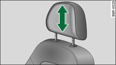 Asiento delantero: Apoyacabezas